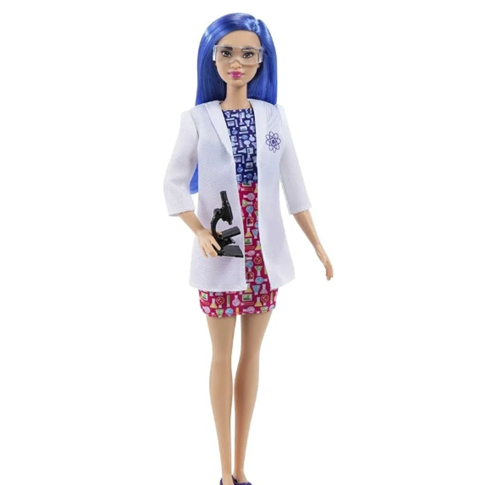 Barbie You Can Be Anything Scientist Fashion Doll with Blue Hair  NWT